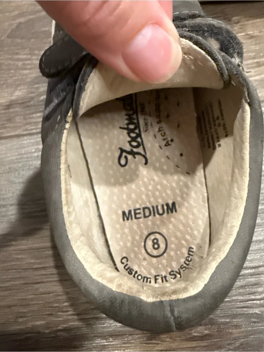 Foamtreads Gray Double-Strap Henry Toddler Sneakers